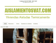 Tablet Screenshot of aislamientosvat.com